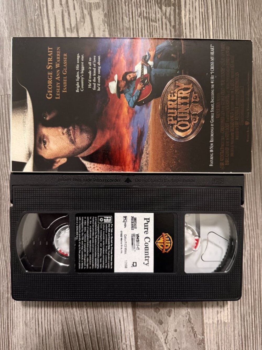Pure Country VHS | George Strait | Warner Bros 1993 | Vintage Country Music - Picture 4 of 4